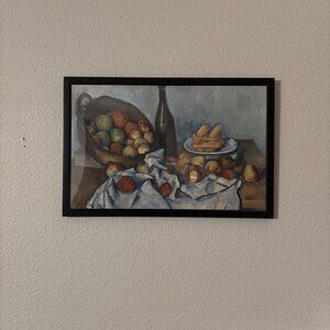 The Basket Of Apples By Paul Cezanne Framed 11x17 Poster Art Print